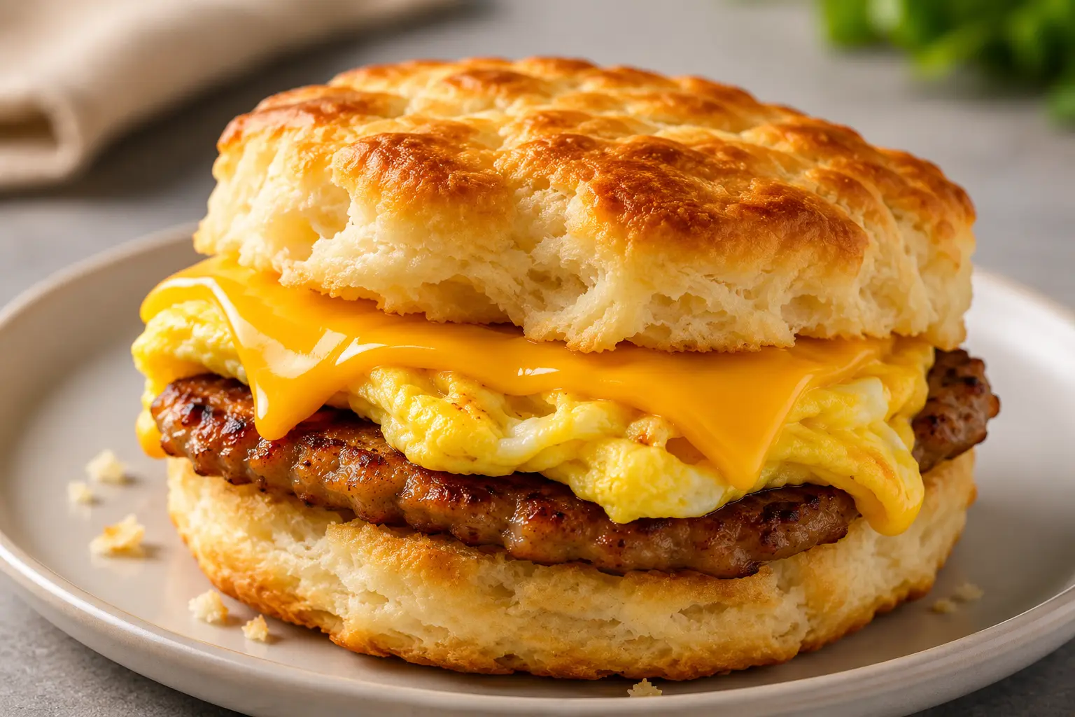 Waffle House Menu with Prices 2026 – Complete Price Guide & Calories 46 SAUSAGE, EGG & CHEESE BISCUIT