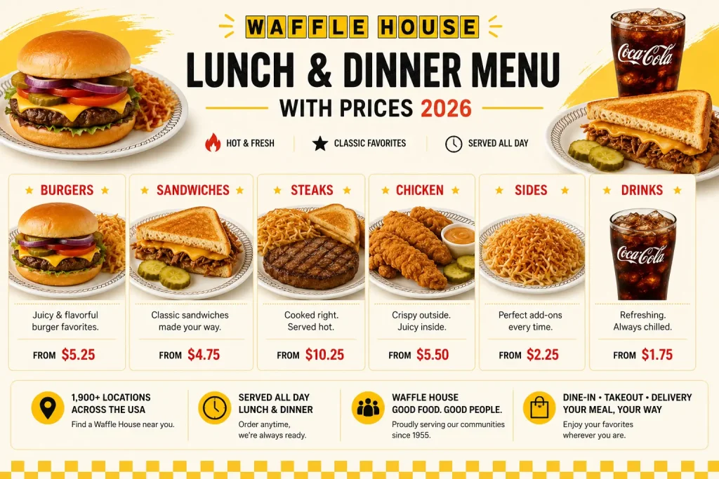 Waffle House Breakfast Menu 2026 Best Prices & Calories 1 Waffle House Breakfast Menu