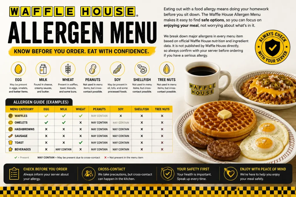 Waffle House Allergen Menu 2026 Full Allergy Guide 1 Waffle House Allergen Menu